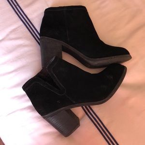 Black Urban Outfitters Suede Booties